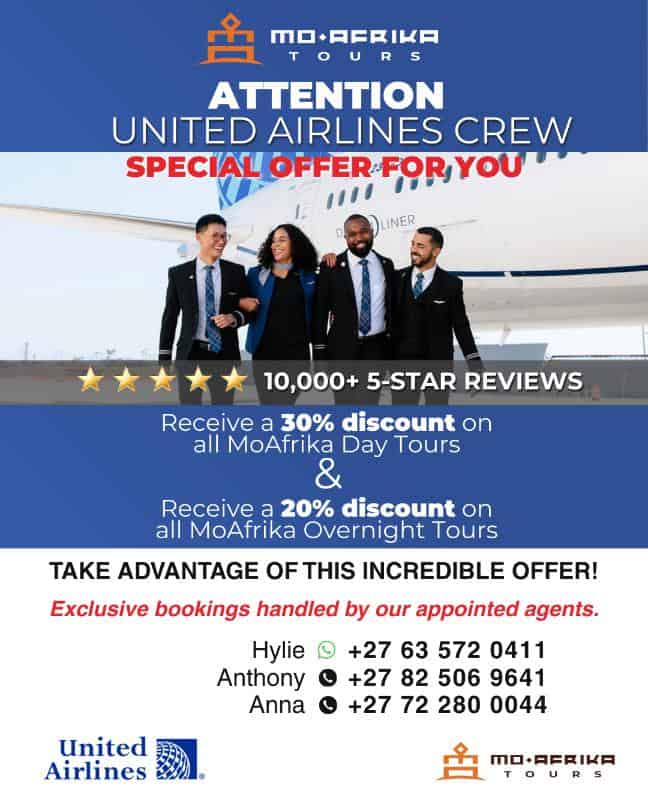 Airline staff special offer with discounts on day and overnight tours.